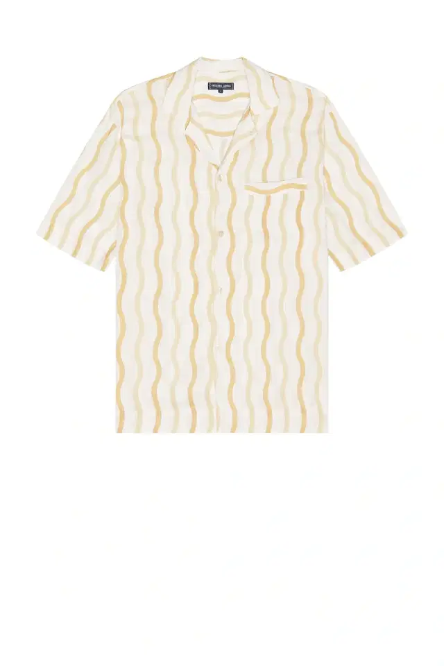 Frescobol Carioca Cassio Pyjama Short Sleeve Shirt Cabana Stripe Print