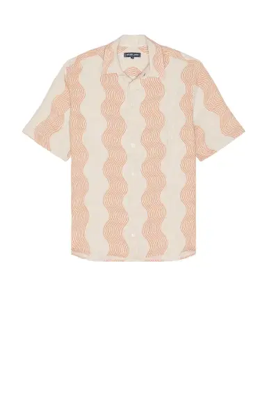 Frescobol Carioca Castro Duo Cabana Stripe Short Sleeve Shirt | Thumbnail 3