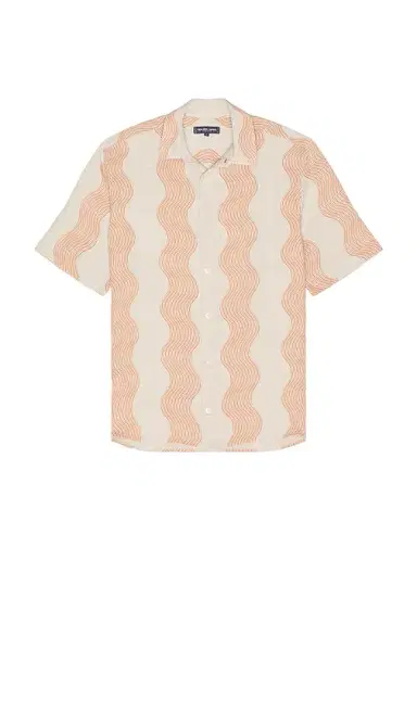 Frescobol Carioca Castro Duo Cabana Stripe Short Sleeve Shirt | Thumbnail 1