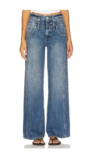 PISTOLA Caleb High Rise Relaxed Stacked Waist Jeans | Thumbnail 1