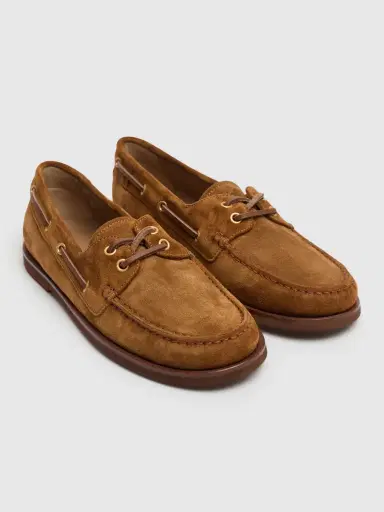 GIANVITO ROSSI 10mm Vandée Suede Boat Shoes | Thumbnail 3