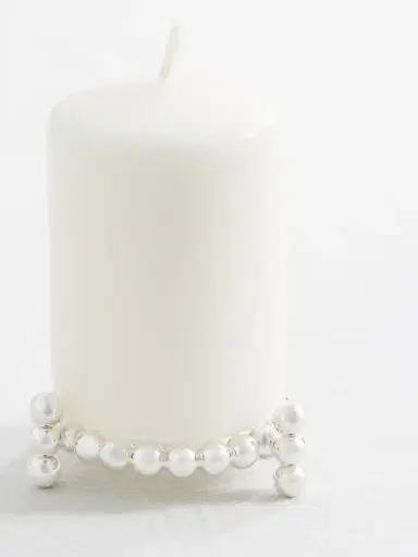 Christofle Perles Silver-plated Candle Holder | Thumbnail 3 Christofle Perles Silver-plated Candle Holder | Thumbnail 3