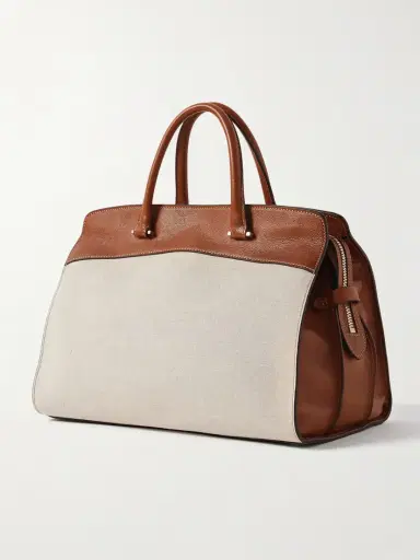 Métier Private Eye Leather And Linen Tote | Thumbnail 3