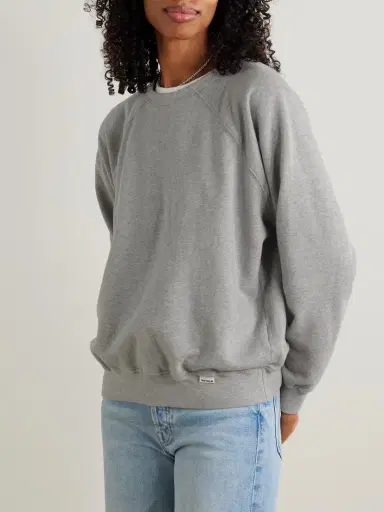 Mother The Biggie Concert Cotton-jersey Sweatshirt | Thumbnail 3