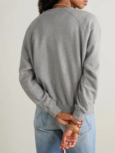 Mother The Biggie Concert Cotton-jersey Sweatshirt | Thumbnail 4