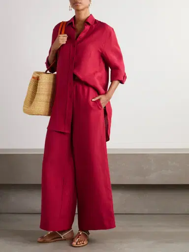 Eres L'intemporel Select Linen Wide-leg Pants | Thumbnail 2