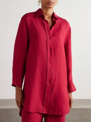 Eres L'intemporel Mignonette Linen Shirt | Thumbnail 3