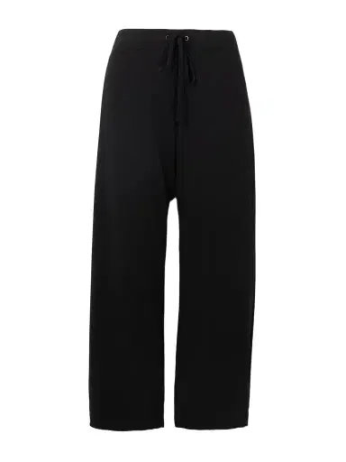 James Perse Cropped Brushed Cotton-terry Track Pants | Thumbnail 1 James Perse Cropped Brushed Cotton-terry Track Pants | Thumbnail 1