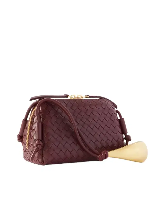 Concert Pouch Intrecciato Leather Shoulder Bag