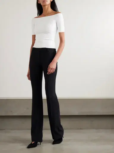 McQueen Off-the-shoulder Stretch-knit Top | Thumbnail 2