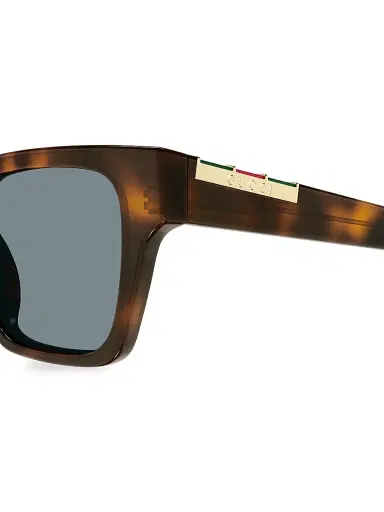 Gucci Men's Subtle Web GG 51MM Square Sunglasses - Havana Grey | Thumbnail 4