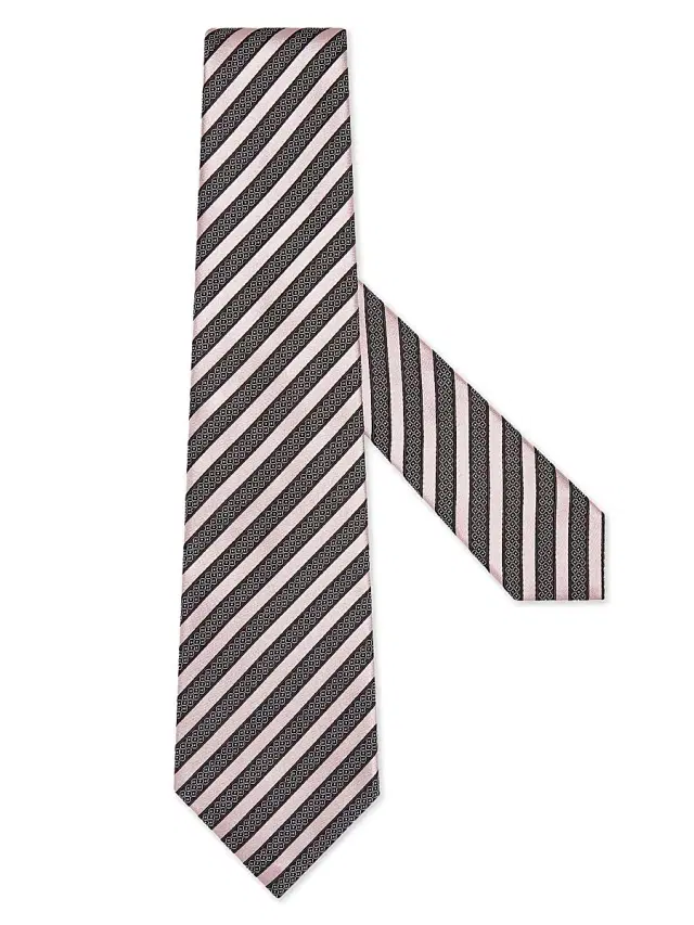 Men's Silk and Cotton Tie - Light Pink
