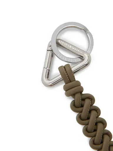 Bottega Veneta Men's Scoubidou Key Ring - Cypress Silver | Thumbnail 3