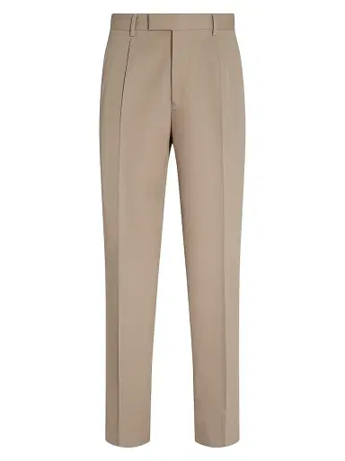 Zegna Men's Cotton and Wool Pants - Light Taupe - Size 46 | Thumbnail 1