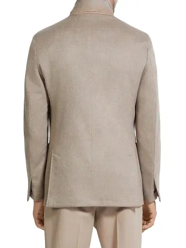Zegna Men's Oasi Cashmere Jacket - Light Taupe - Size 44 | Thumbnail 3