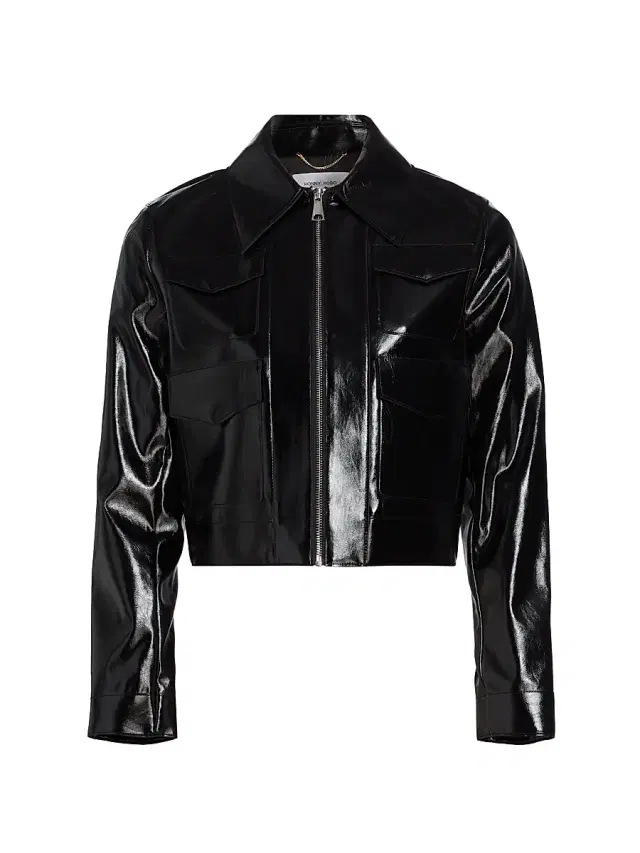 Ronny Kobo Women's Linde Faux Leather Jacket - Black