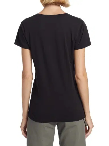 Nili Lotan Women's Carol V-Neck T-Shirt - Jet Black | Thumbnail 5 Nili Lotan Women's Carol V-Neck T-Shirt - Jet Black | Thumbnail 5