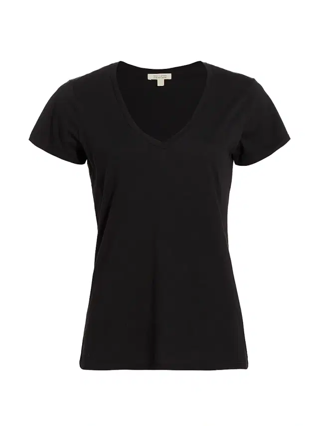 Women's Carol V-Neck T-Shirt - Jet Black