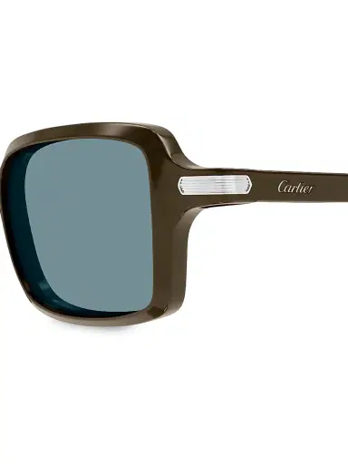 Cartier Women's Godron De 49MM Rectangular Sunglasses | Thumbnail 3 Cartier Women's Godron De 49MM Rectangular Sunglasses | Thumbnail 3