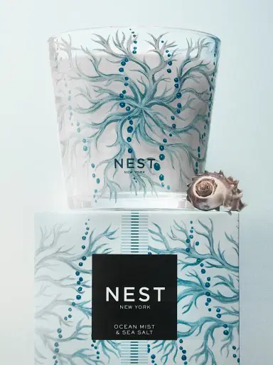 NEST New York Ocean Mist & Sea Salt Decorative 3-Wick Candle | Thumbnail 3