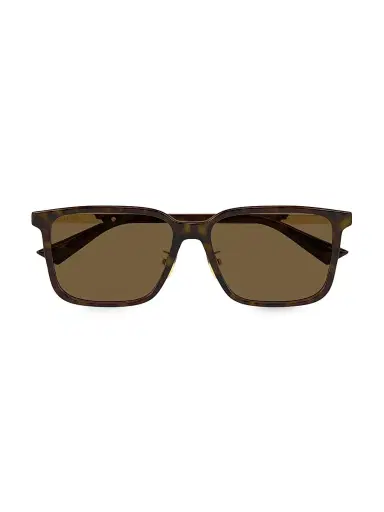 Bottega Veneta Women's Combi 57MM Squared Sunglasses | Thumbnail 2