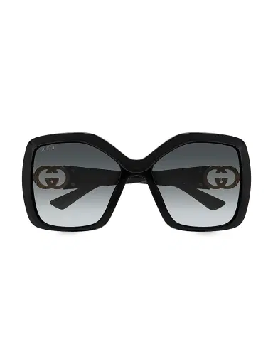 Gucci Women's Hailey 59MM Square Sunglasses - Black | Thumbnail 2