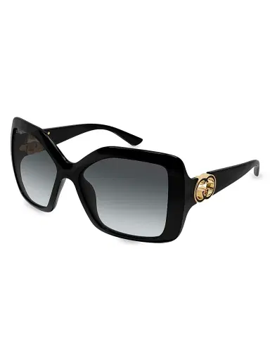Gucci Women's Hailey 59MM Square Sunglasses - Black | Thumbnail 1
