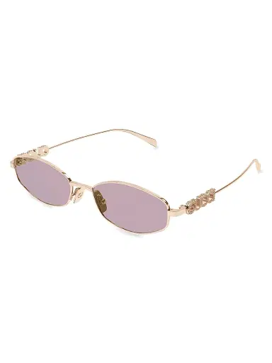 Gucci Women's Block 55MM Oval Metal Sunglasses - Rose Gold Pink | Thumbnail 1 Gucci Women's Block 55MM Oval Metal Sunglasses - Rose Gold Pink | Thumbnail 1