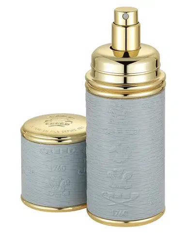 CREED Grey with Gold Trim Leather Deluxe Atomizer | Thumbnail 1 CREED Grey with Gold Trim Leather Deluxe Atomizer | Thumbnail 1