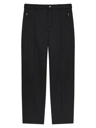 Givenchy Men's Double Pleated Jogger Pants in Satin - Black | Thumbnail 1