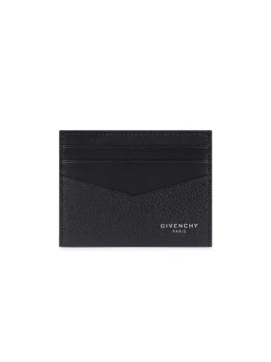 Givenchy Men's Card Holder in Grained Leather - Black | Thumbnail 1