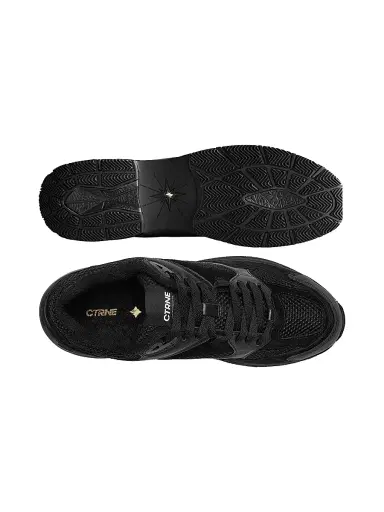 CTRNE Men's Abundance Leather Low-Top Sneakers - Black Suede - Size 6 | Thumbnail 3 CTRNE Men's Abundance Leather Low-Top Sneakers - Black Suede - Size 6 | Thumbnail 3