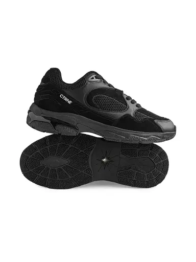 CTRNE Men's Abundance Leather Low-Top Sneakers - Black Suede - Size 6 | Thumbnail 4 CTRNE Men's Abundance Leather Low-Top Sneakers - Black Suede - Size 6 | Thumbnail 4