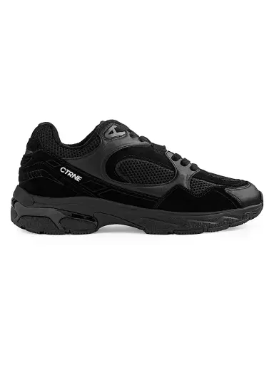 CTRNE Men's Abundance Leather Low-Top Sneakers - Black Suede - Size 6 | Thumbnail 1 CTRNE Men's Abundance Leather Low-Top Sneakers - Black Suede - Size 6 | Thumbnail 1