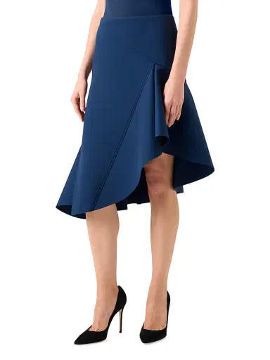 Akris Women's Neoprene Asymmetric Flared Skirt | Thumbnail 3 Akris Women's Neoprene Asymmetric Flared Skirt | Thumbnail 3