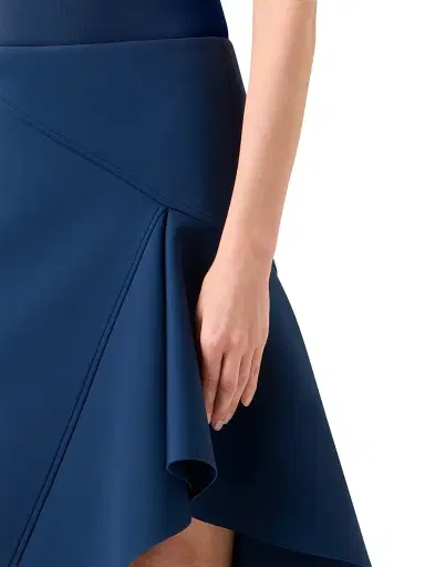 Akris Women's Neoprene Asymmetric Flared Skirt | Thumbnail 5 Akris Women's Neoprene Asymmetric Flared Skirt | Thumbnail 5