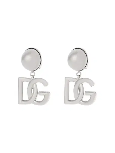 Dolce & Gabbana Women's DG Essentials Goldtone Drop Earrings - Silver | Thumbnail 2