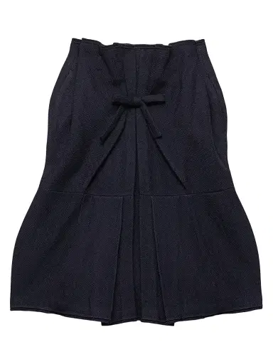 Prada Women's Chevron Wool Midi Skirt - Blue | Thumbnail 1 Prada Women's Chevron Wool Midi Skirt - Blue | Thumbnail 1