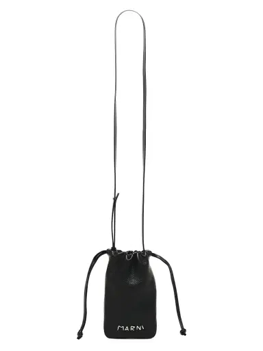 Marni Men's Leather Crossbody Phone Holder Pouch | Thumbnail 1