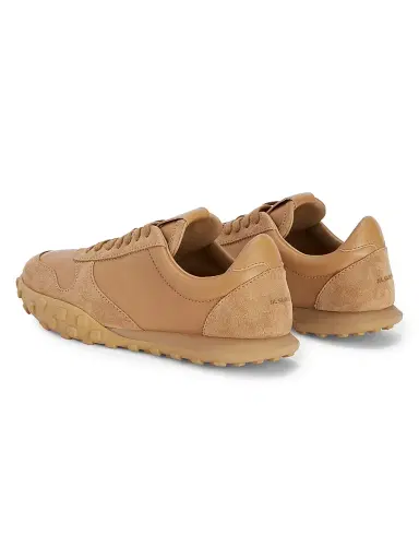 Jil Sander Men's Moon Low-Top Leather Sneakers - Cereal | Thumbnail 3 Jil Sander Men's Moon Low-Top Leather Sneakers - Cereal | Thumbnail 3