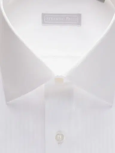 Stefano Ricci Men's Refined Classic Dress Shirt - White | Thumbnail 2 Stefano Ricci Men's Refined Classic Dress Shirt - White | Thumbnail 2