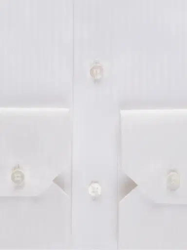 Stefano Ricci Men's Refined Classic Dress Shirt - White | Thumbnail 3 Stefano Ricci Men's Refined Classic Dress Shirt - White | Thumbnail 3