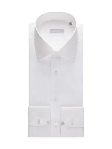 Stefano Ricci Men's Refined Classic Dress Shirt - White | Thumbnail 1 Stefano Ricci Men's Refined Classic Dress Shirt - White | Thumbnail 1