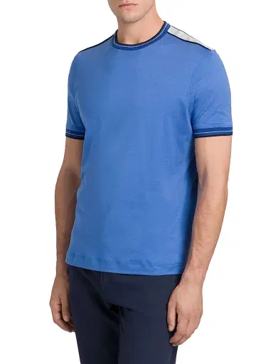 Stefano Ricci Men's Silk and Cotton Crewneck Sweater - Blue - Size 50 | Thumbnail 2 Stefano Ricci Men's Silk and Cotton Crewneck Sweater - Blue - Size 50 | Thumbnail 2