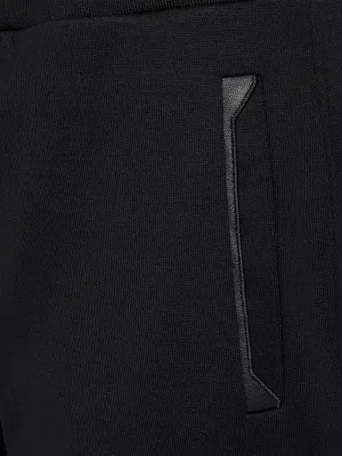 Stefano Ricci Men's Cotton and Silk Blend Jogging Trousers - Black - Size 44 | Thumbnail 6