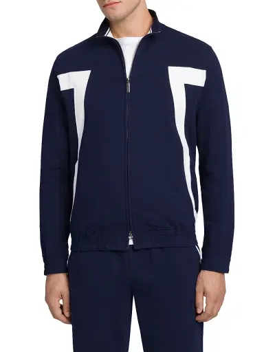 Stefano Ricci Men's Cotton Blend Jogging Blouson Sweater | Thumbnail 1 Stefano Ricci Men's Cotton Blend Jogging Blouson Sweater | Thumbnail 1