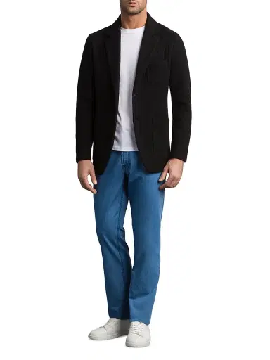 Stefano Ricci Men's Silk and Cotton Knit Jacket - Black - Size 52 | Thumbnail 8