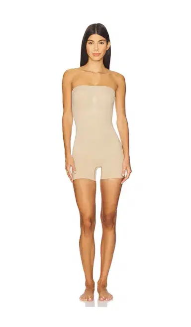 Skims Seamless Sculpt Strapless Shortie Bodysuit | Thumbnail 1