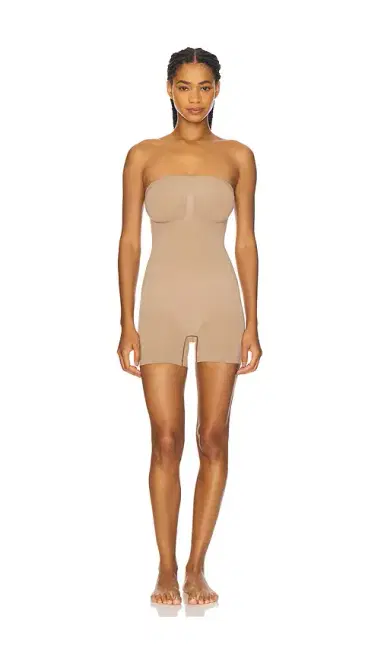 Skims Seamless Sculpt Strapless Shortie Bodysuit | Thumbnail 1