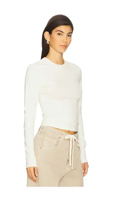 Skims Cotton Jersey Long Sleeve T-Shirt | Thumbnail 2